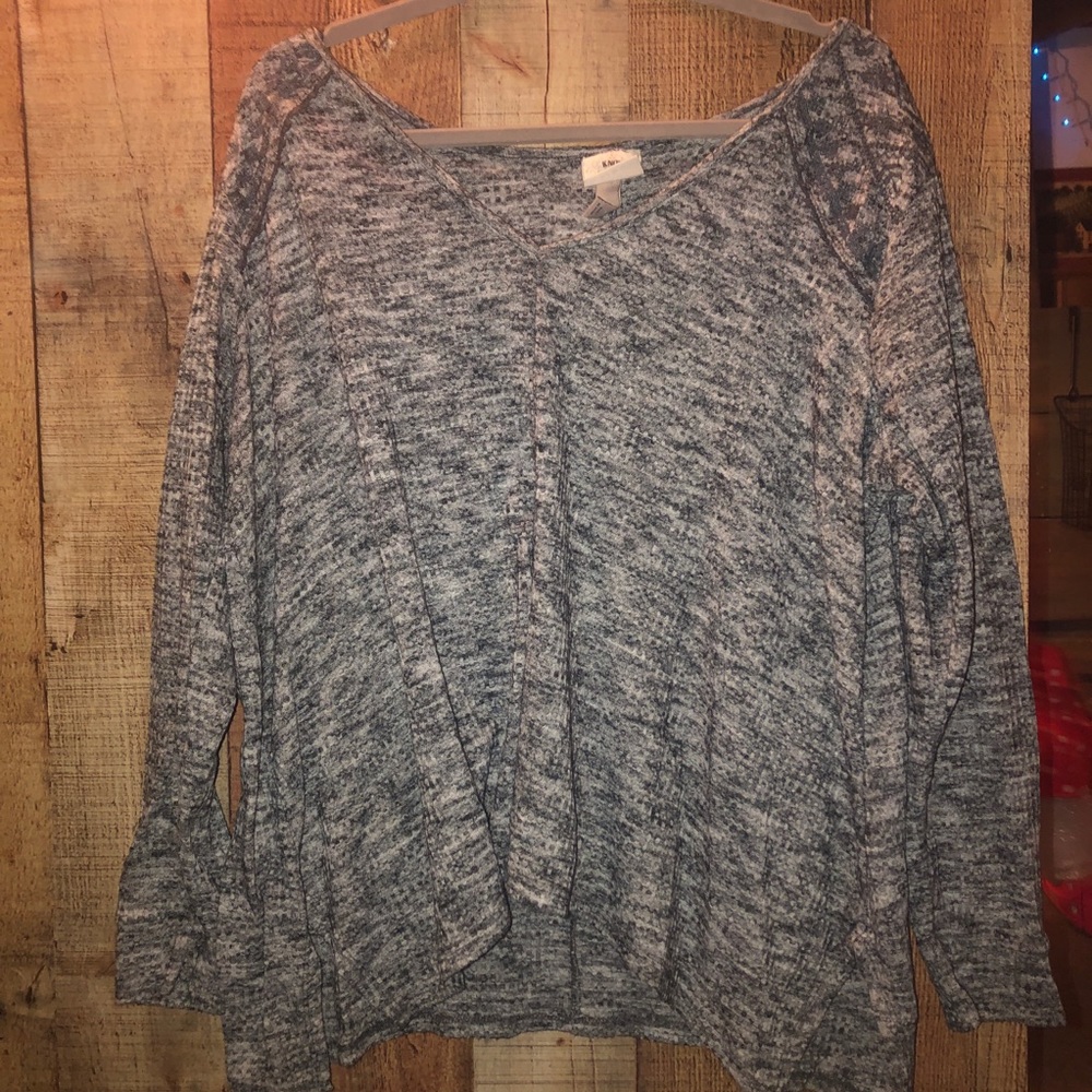 Knox rose gray loose shirt